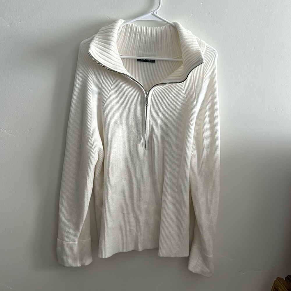 Oversized half zip